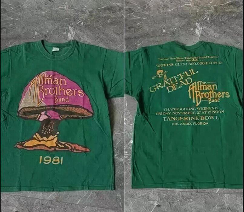 Vintage 1981 The Allman Brothers 1981 Concert Tour T-shirt size S-5XL