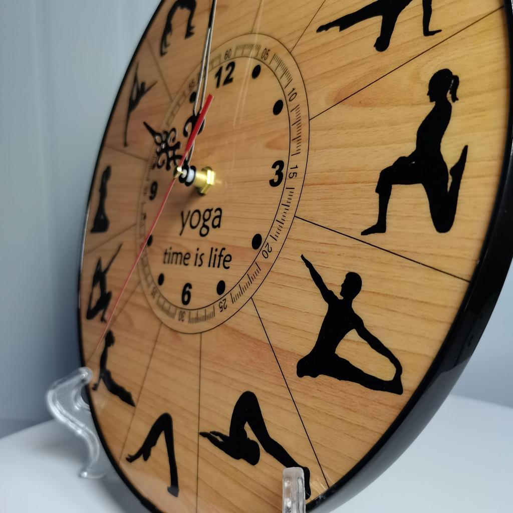 Yoga Clock, Wall Clock, Wall Clock, Swing Table Ornament Can Be Hung
