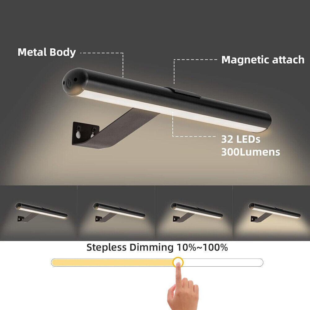 Modern Minimalist Wireless Picture Lights Rechargeable Art Display Light Non-glaring Dimmable Dartboard Light