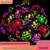 12-Inch Fluorescent Luminous Balloons - Black Light Transparent Party Decoration