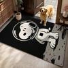 Snoopy Sweet Love Ride Rectangular Rug Nonslip Easyclean Carpet For Kids Bedroom Play Area Home Decor Great Holiday Gift