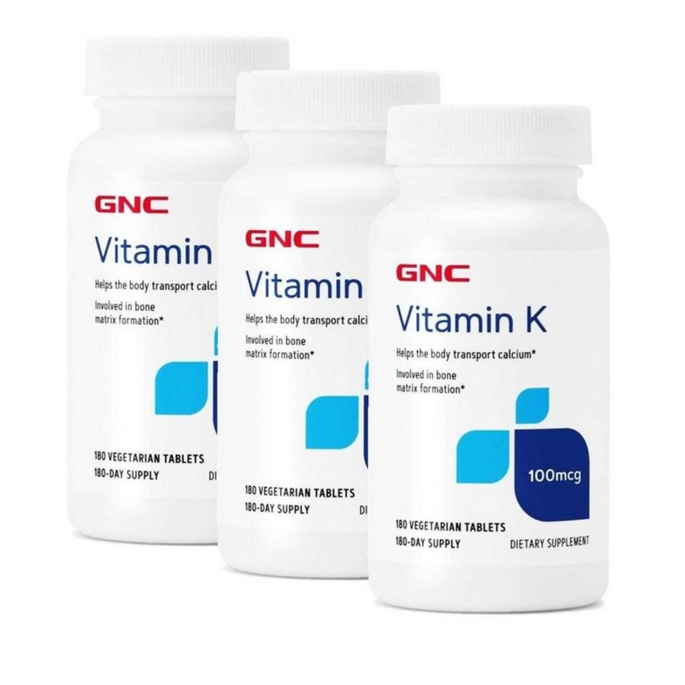 GNC Vitamin K 100mcg 3 Pcs 180 Tablets