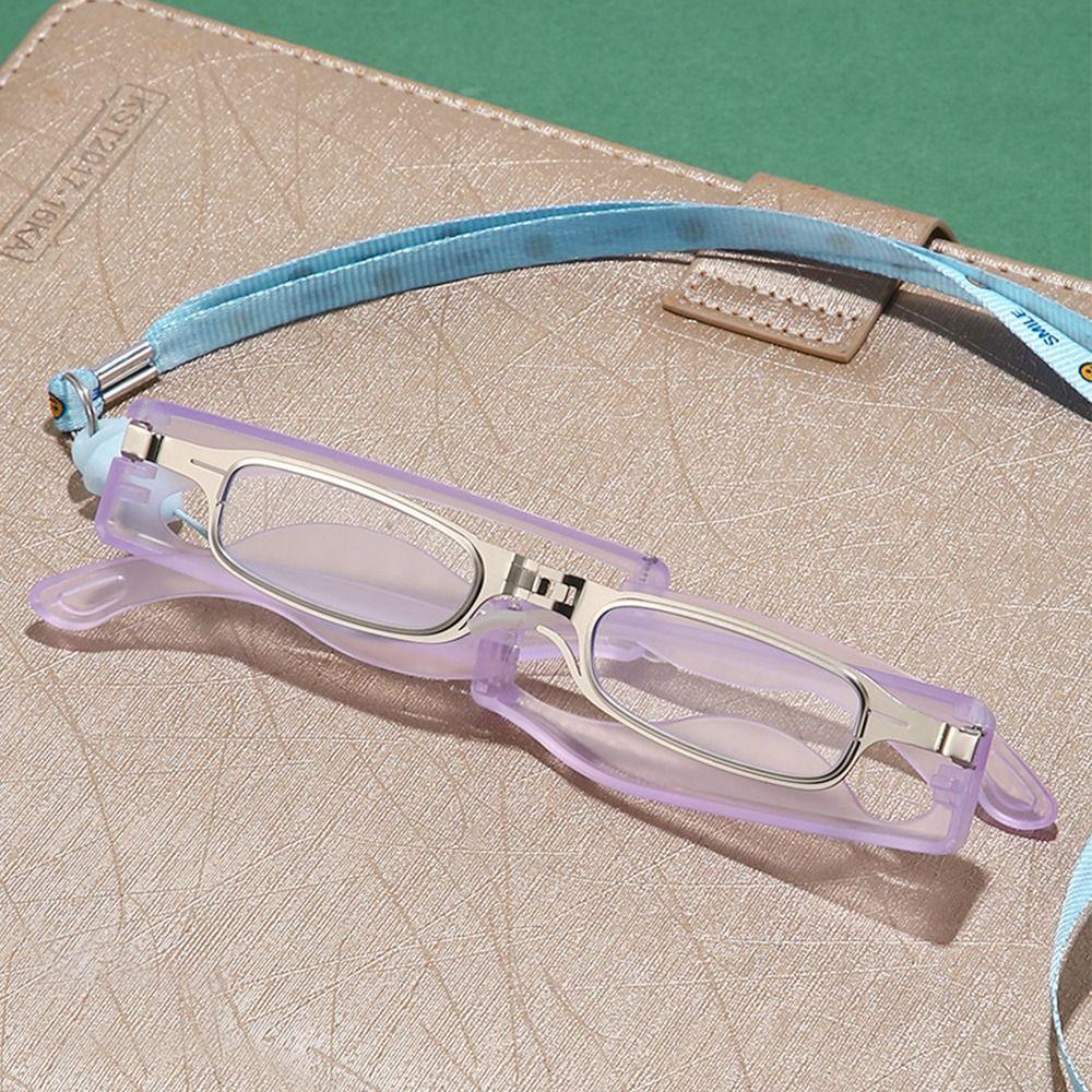 Blue Ray Blocking Anti-Blue Light Reading Glasses 360 Degree Rotating With Neck Strap Hyperopia Glasses Eye Protection