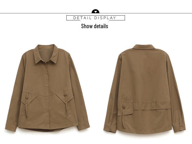 2024 Women's Chic Short Jacket: Stylish Spring/Autumn Fashion for Middle-Aged Moms