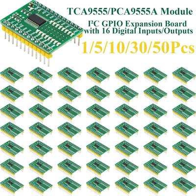 1~50Pcs TCA9555 PCA9555A I2C GPIO Expansion Module 16 Channel Digital Input Output Breakout Board IIC Signal IO Expander