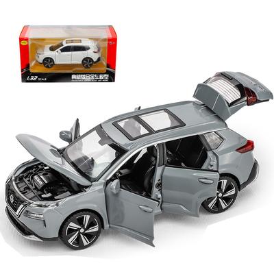 1/32 Nissan X-Trail SUV Miniature Diecast Toy Car Model Sound & Light Doors Openable Educational Collection Gift For Boy Kid