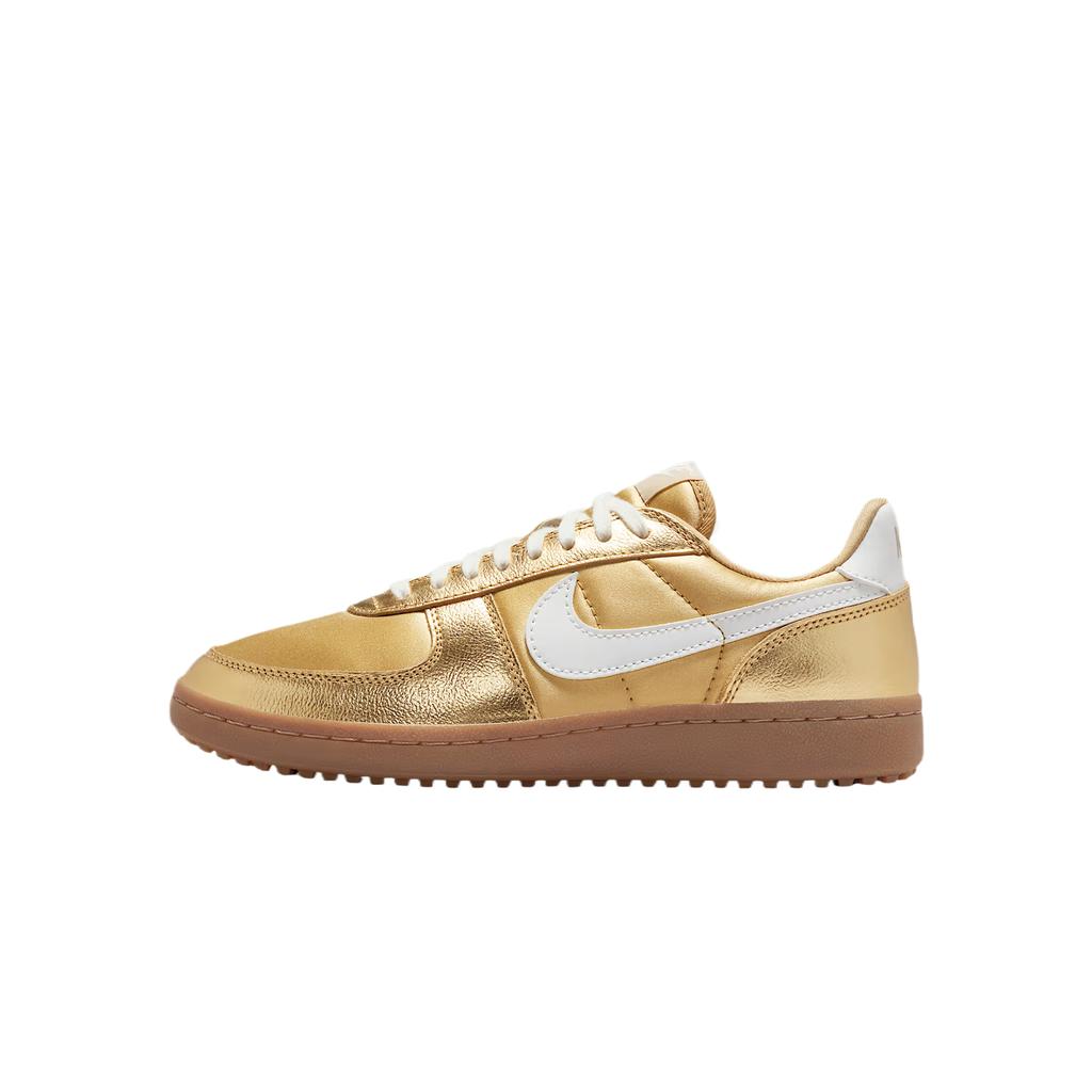Nike Field General 82 Metallic Gold Women Sneakers Gum-Dark-Brown Sail HQ7397-700