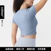 Breathable Sweat-absorbing Running Sports T-shirt Women's Short-sleeved Tight Yoga Clothes Short Navel-exposing Cool Quick-drying Fitness Top