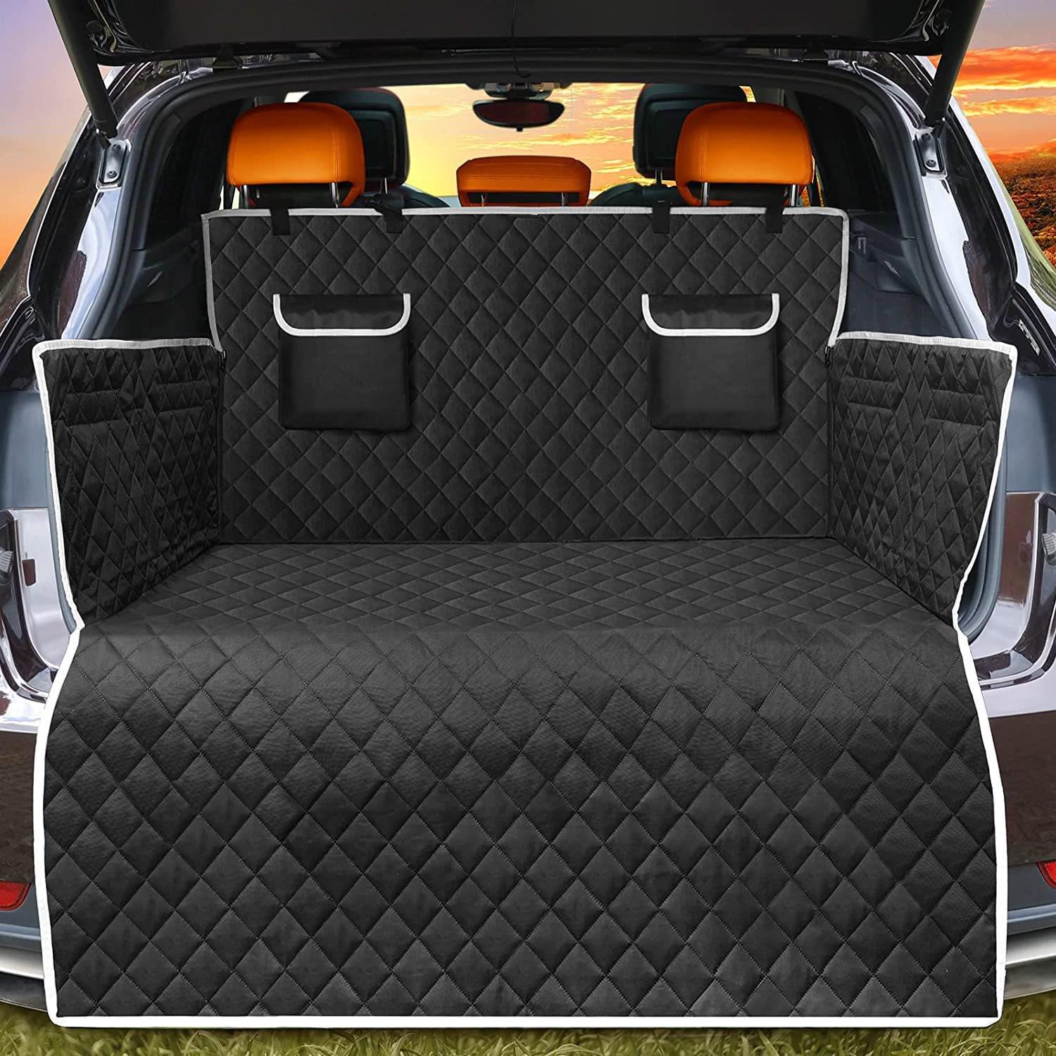 

Top-Selling Car Pet Mat: Dirt & Scratch-Proof, Double Pocket with Lid, Easy-Clean Trunk Protector