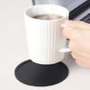 6Pcs 10cm Round Silicone Coasters with Holder Set For Teas Coffee Cups Mugs Nonslip Mats Multipurpose Home Office Use