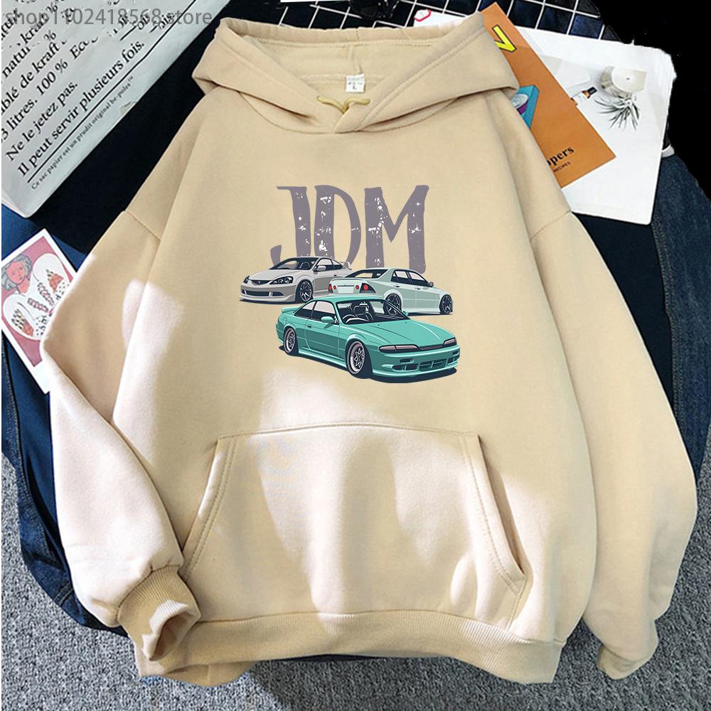 

JDM толстовки для мужчин Initial D крутые толстовки с автомобильным принтом аниме мужской повседневный топ с круглым вырезом оверсайз Camisetas Y2k Sudadera унисекс