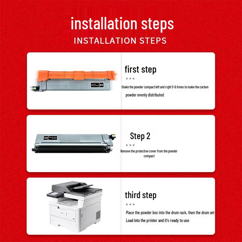 Applicable Deli CP2600DN Toner Cartridge, CM2600ADN TK26XL Ink Cartridge, DR26 Drum Unit, WT26 Waste Toner Box