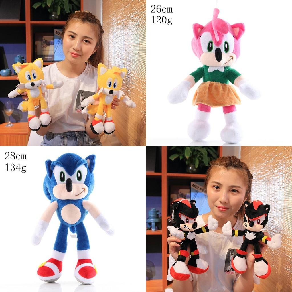 Adorable 28cm Sonic The Hedgehog Shadow Amy Rose Knuckle Tail Plush Toy For All Ages