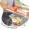 Stylish Foldable Suction Cup Waste Rack Convenient for Kitchen Sink Efficiently Filters Food Debris With 50 Mesh Bags