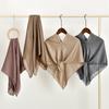 Wrinkle Shiny Instant Scarf Hijabs Plain Womna Muslim Hijab Wraps Malay Islam Turban Diamond Luxury Femme Headband 68*62Cm