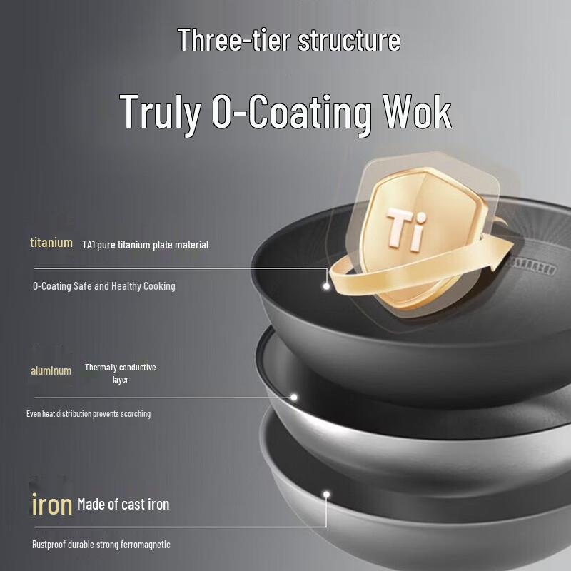 San Tou Ying Titanium Non-stick Wok