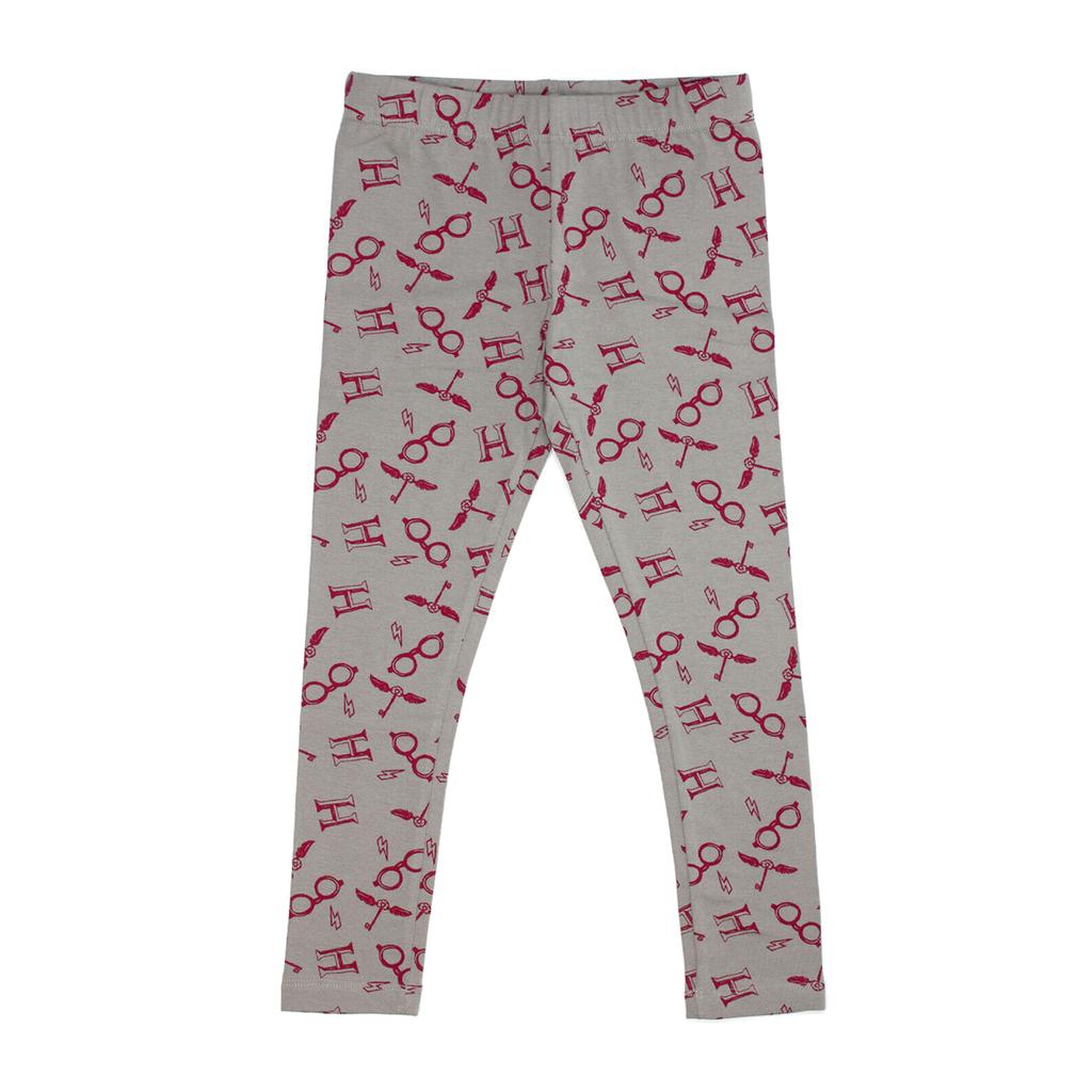 HARRY POTTER Dívčí sada pyžama Bradavice Crest Glitter