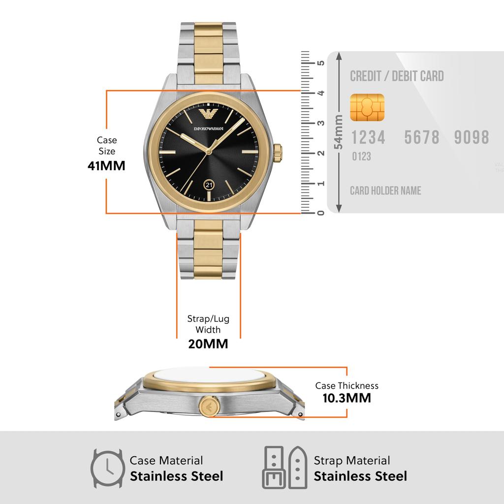Emporio Armani AR11715 Multicolored Watch Men's
