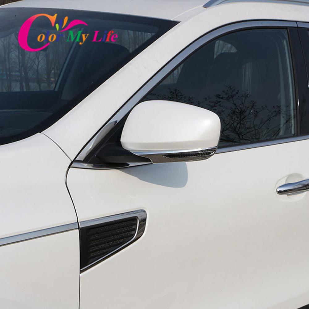 Car Side Door Rearview Mirror Frame Cover Trim ABS Chrome Decoration for Renault Kadjar 2015 2016 2017 2018