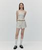 Sopeuteuseoul Ribbon Tweed String Shorts [White]