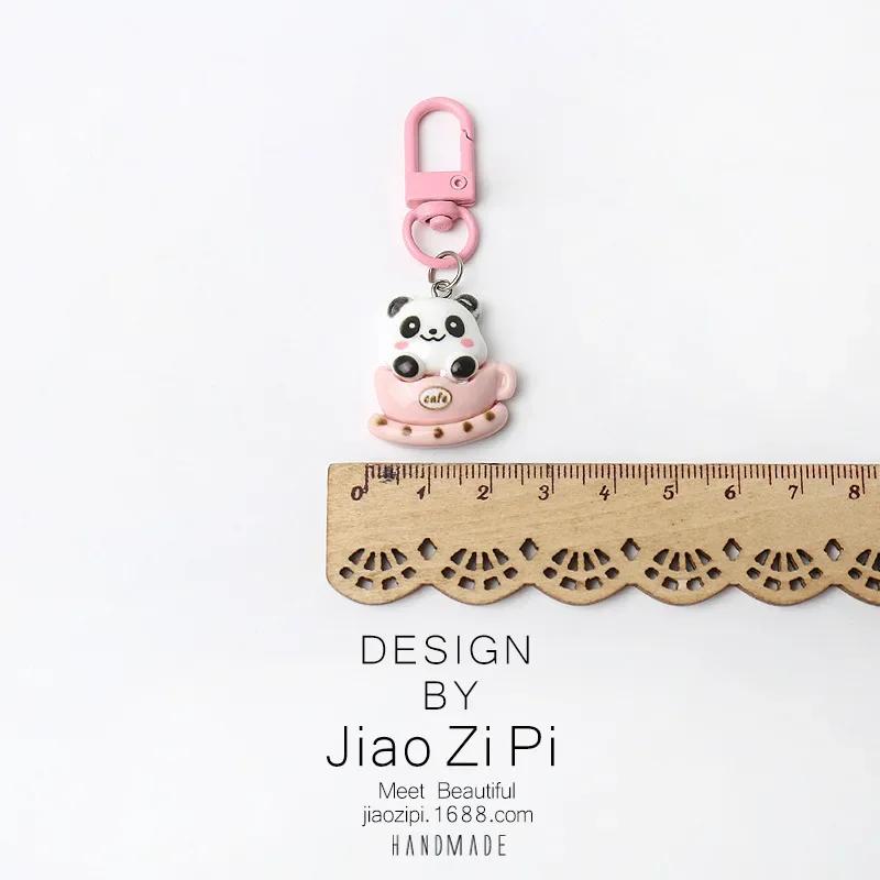 Adorable Pink Panda Keychain & Bag Pendant – Cute, Versatile Accessory