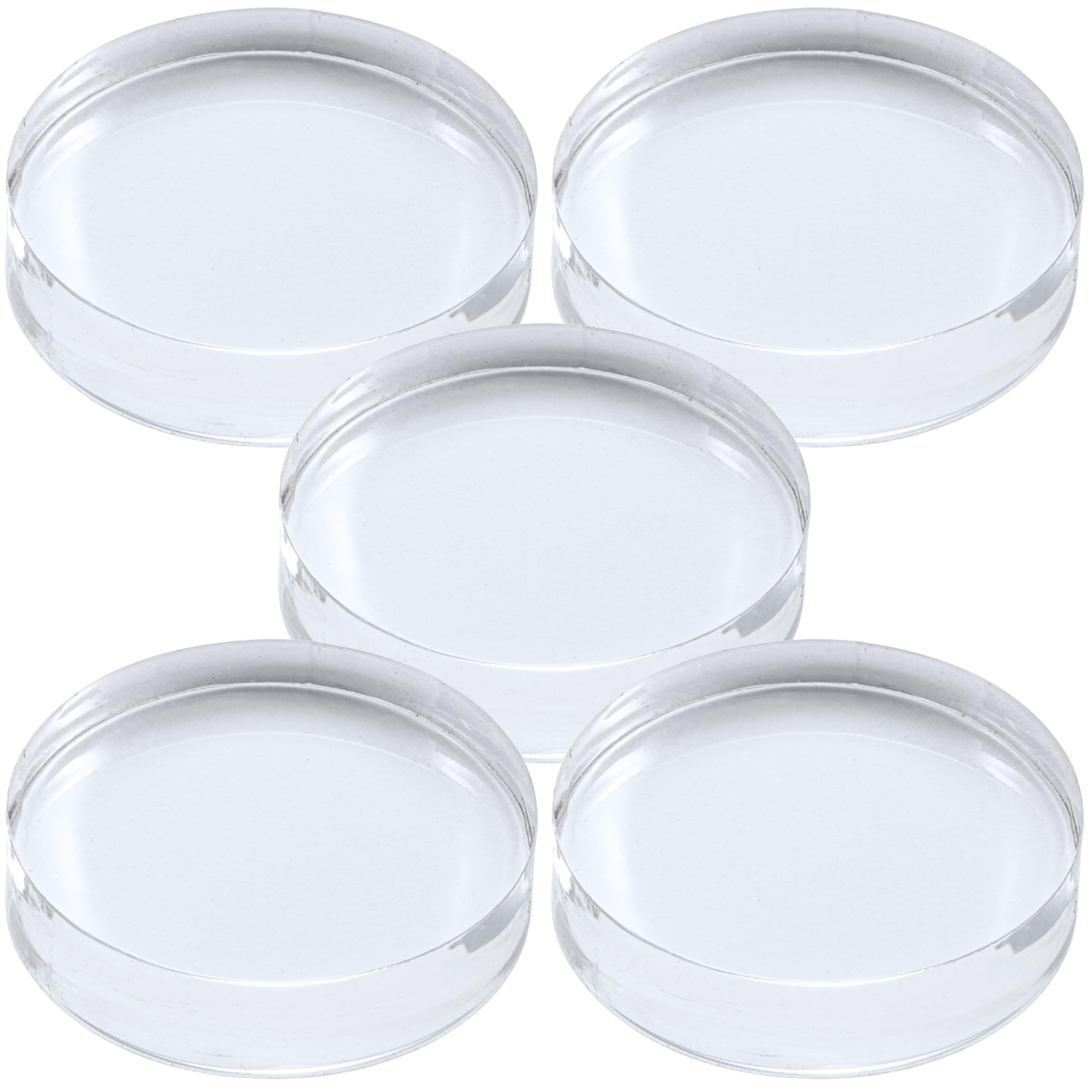 

Акриловые блоки Tsukushi Science, диаметр 40 мм x толщина 10 мм, 5 штук, круглая подставка для демонстрации, прозрачные, прозрачная основа для демонстрации, R40-10*5