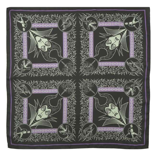 Disney Maleficent and Diablo Scarf and Ring Set BK DISNEY VILLAINS Japan NEW