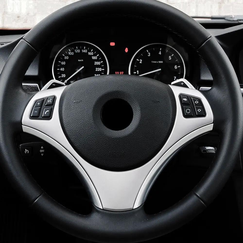 Car Steering Wheel Panel Trim for BMW 1 3 Series E87 E82 E84 E90 E92 E93 2006-2012 Decoration Cover  Mould Sticker Accessories