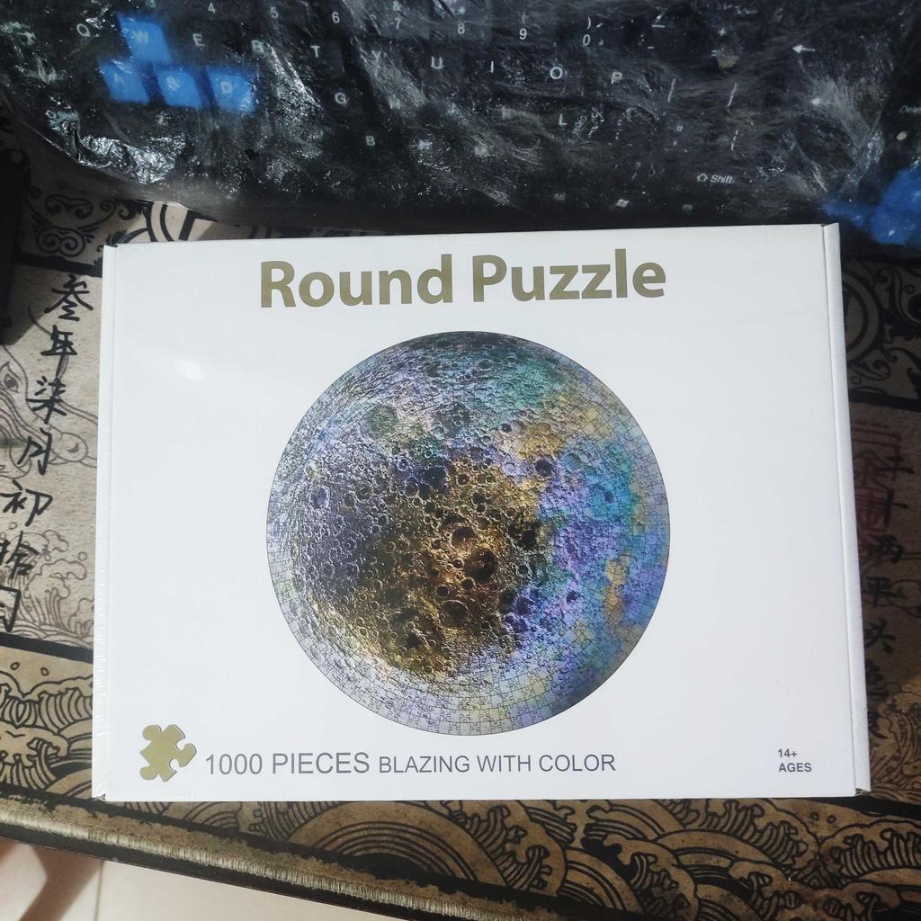 1000dílné kulaté puzzle pro dospělé, Zvěrokruh Země, odbourávání stresu, vzdělávací hračka, vysoká obtížnost sestavení, dětský dárek, rodinná hračka