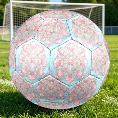 1pc Ocean Mandala Themed Soccer Ball, Size 5, Lightweight PVC Material, Outdoor Training Soccer Ball Gift. Q62286