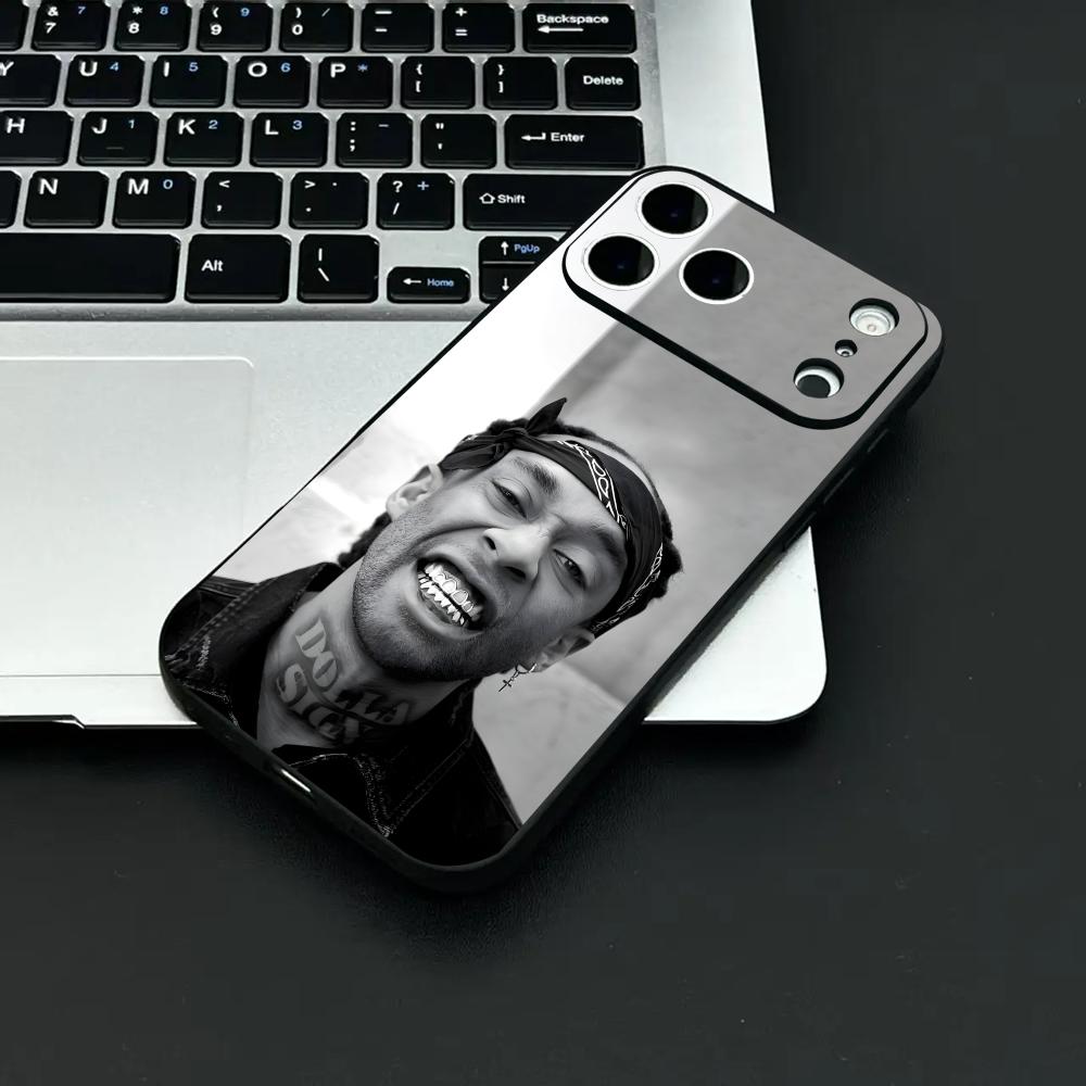 Hip Hop Singer Ty Dolla Sign Phone Case for iPhone 12-17 Air Plus Pro Max Satin Glossy Colorful Great Gift Phone Case