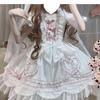 Toku and Yuu Bride Lolita Hana Lolita Princess Large Super Cute Lace Ladylike School Cultural Mori Girl Long Hair Court Super Cute Princess Dress,