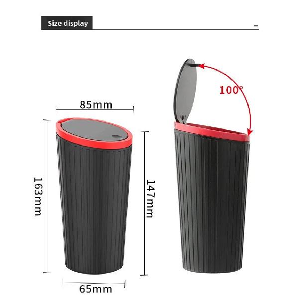 Universal Car Trash Bin Can Mini Auto Dust Organizer Car Interior Rubbish Bag Garbage Container Storage Box Bucket Auto Accessor