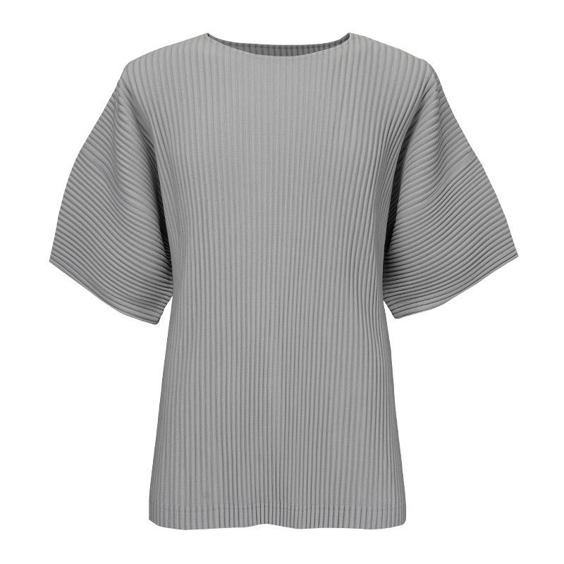 Men's Pleated Japanese Trend Short-sleeve T-shirt