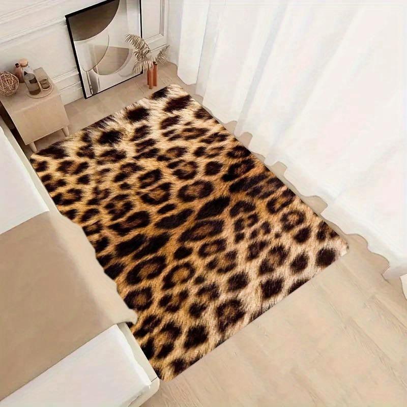 Leopard Print Large Carpet Rug for Home Living Room Door Mat Nordic Style Home Doormat Bathroom Rug Carpet Non slip Floor Mat