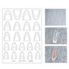 French Manicure Stickers Nail Art Hollow Stencil Guides Sticker Diy Line Tips Decoration Tool Self-Adhesive
