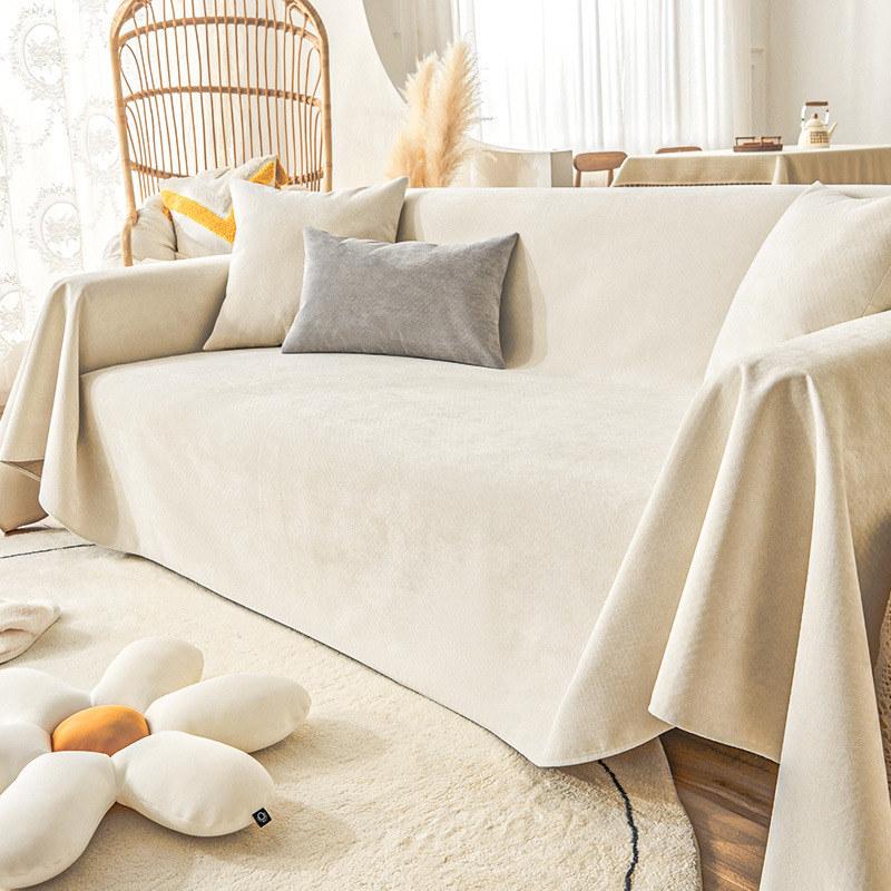 Solid Color Sofa Cover Waterproof Pet Non -Slip Couch Slipcover Sectional 1 2 3 4 5 Seater Sofa Towel Protector Anti Cat Scratch