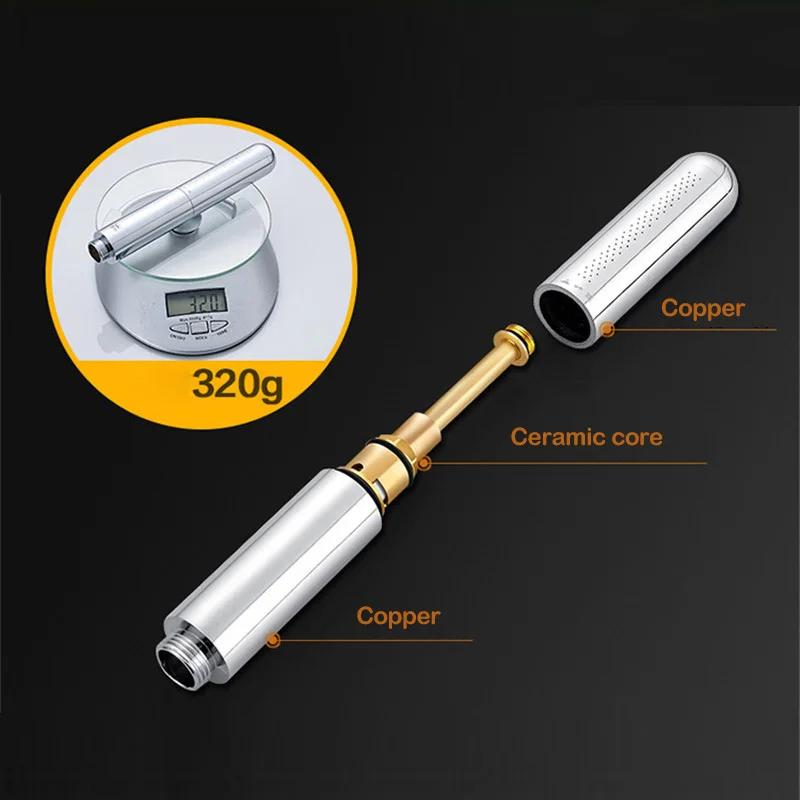 Soffione doccia in rame, ugello doccia ad alta pressione, pistola a spruzzo multifunzionale per la pulizia di soffioni doccia portatili, soffione doccia a pioggia per bagno