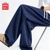 MINISO Men's Cotton Blend Casual Straight Leg Pants