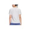 Li Ning Fitness Series Logo Print Solid Color Round Neck Short Sleeve T-Shirt Women Tops White ATSS360-7