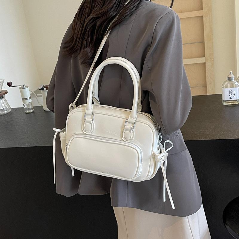 Niche design backpack 2025 new winter fashion simple small square bag versatile casual shoulder messenger women's bag