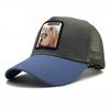 Spring And Summer Baseball Net Hat Animal Patch Color Matching Cap Embroidery Men And Women Fashion Personality