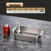 Stainless Steel Rectangular Roasting & Serving Tray