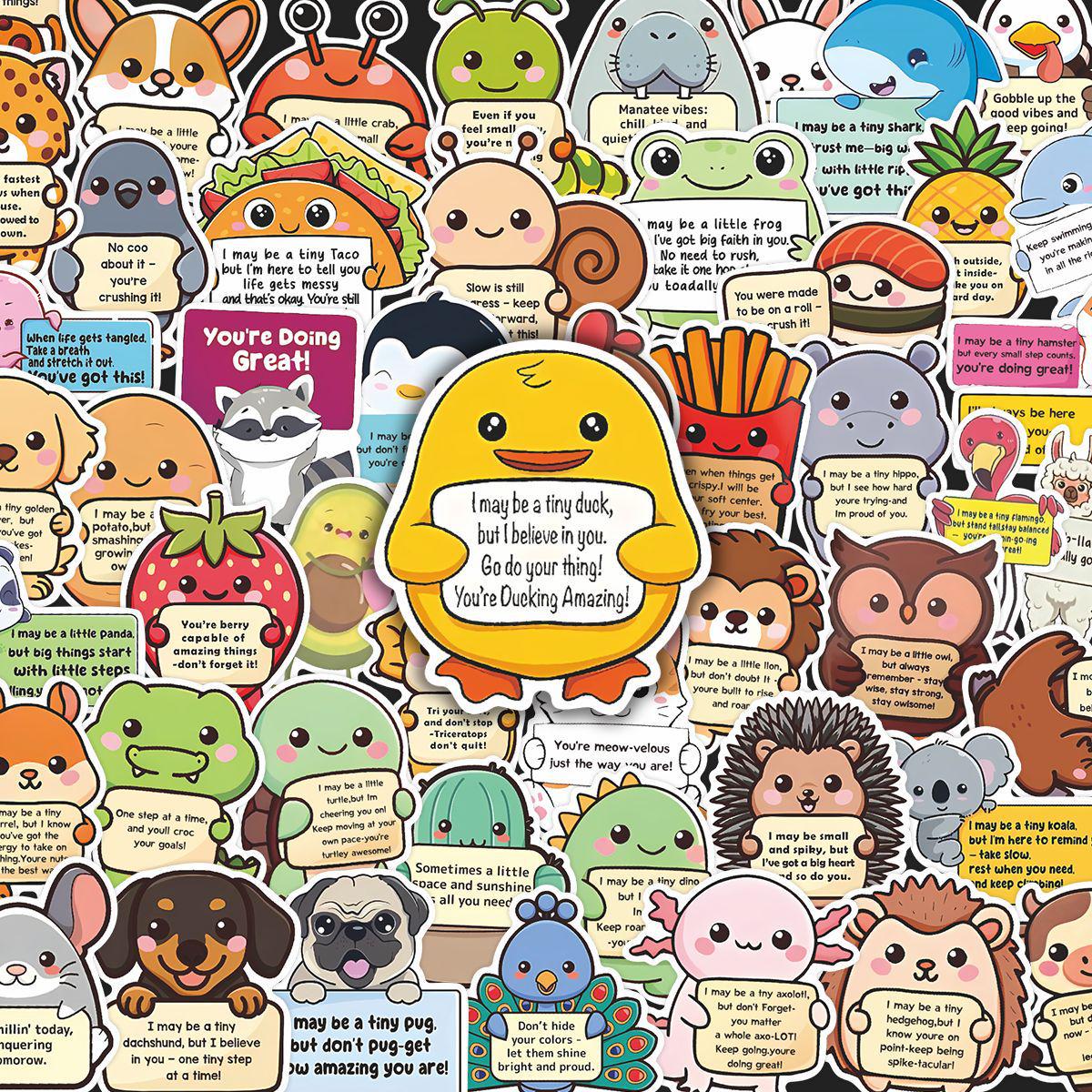 

52 Cartoon Zootopia Motivational Stickers for Journal Decoration No