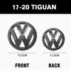 Rsq1 2Pcs Not Affect ACC Car Front Grille Emblem Rear Trunk Lid Cover For Volkswagen VW Tiguan 2017 2018 2019 2020 Auto Accessories