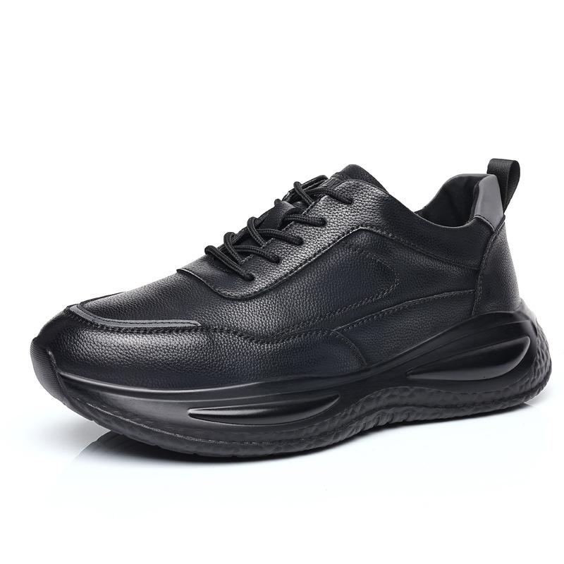 Men's Shoes Autumn and Winter 2024 New Casual Leather Shoes Men's Running Sports Shoes Men's Soft Sole Autumn