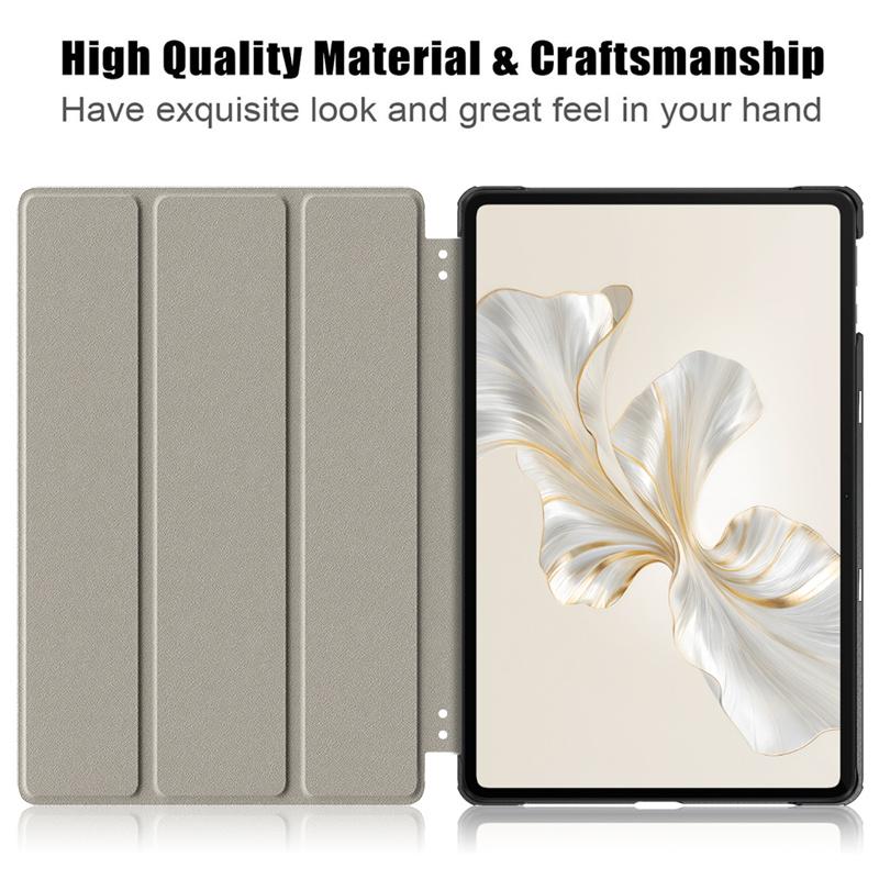 Tablet Case For Huawei Honor Pad 9 12.1 Inch 2024 Tri-Folding Folio Magnetic Smart Cover For Honor Pad 9 HEY2-W09 HEY2-W19 Tablet Cover