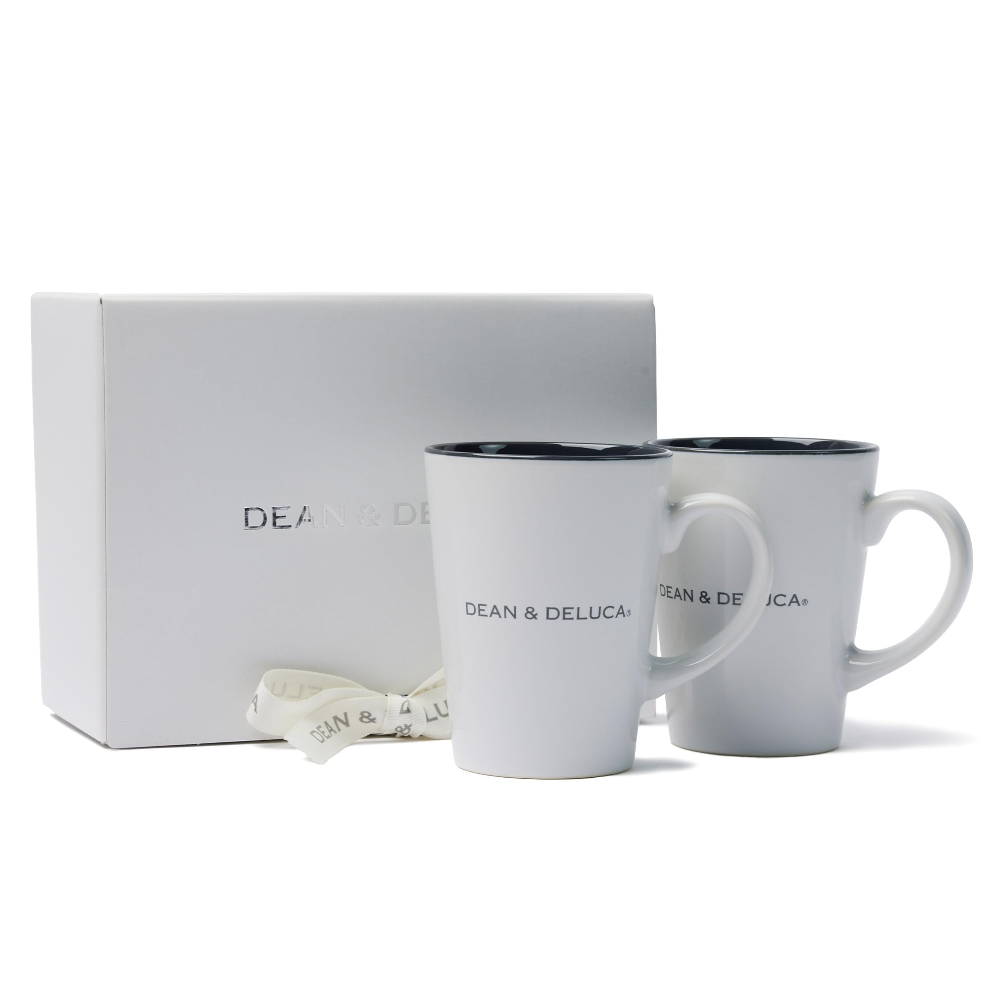 

DEAN & DELUCA Latte Mug White Small Pair Gift