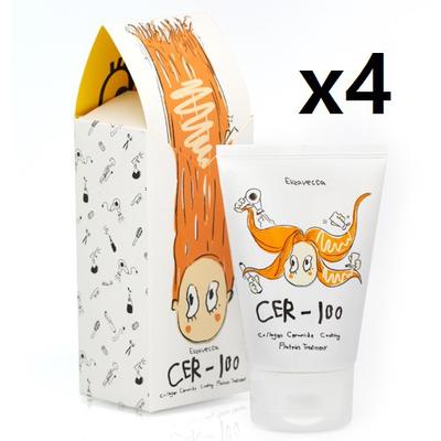 CER-100 Collagen Coating Haarproteinbehandlung 100ml * 4