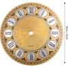 Aluminium Wall Clock Dial Face, 7 inch Diameter Arabic/Roman Numeral Clock Dial Face Replacement Parts, DIY Wall Clock for Bedroom Living Room Home
